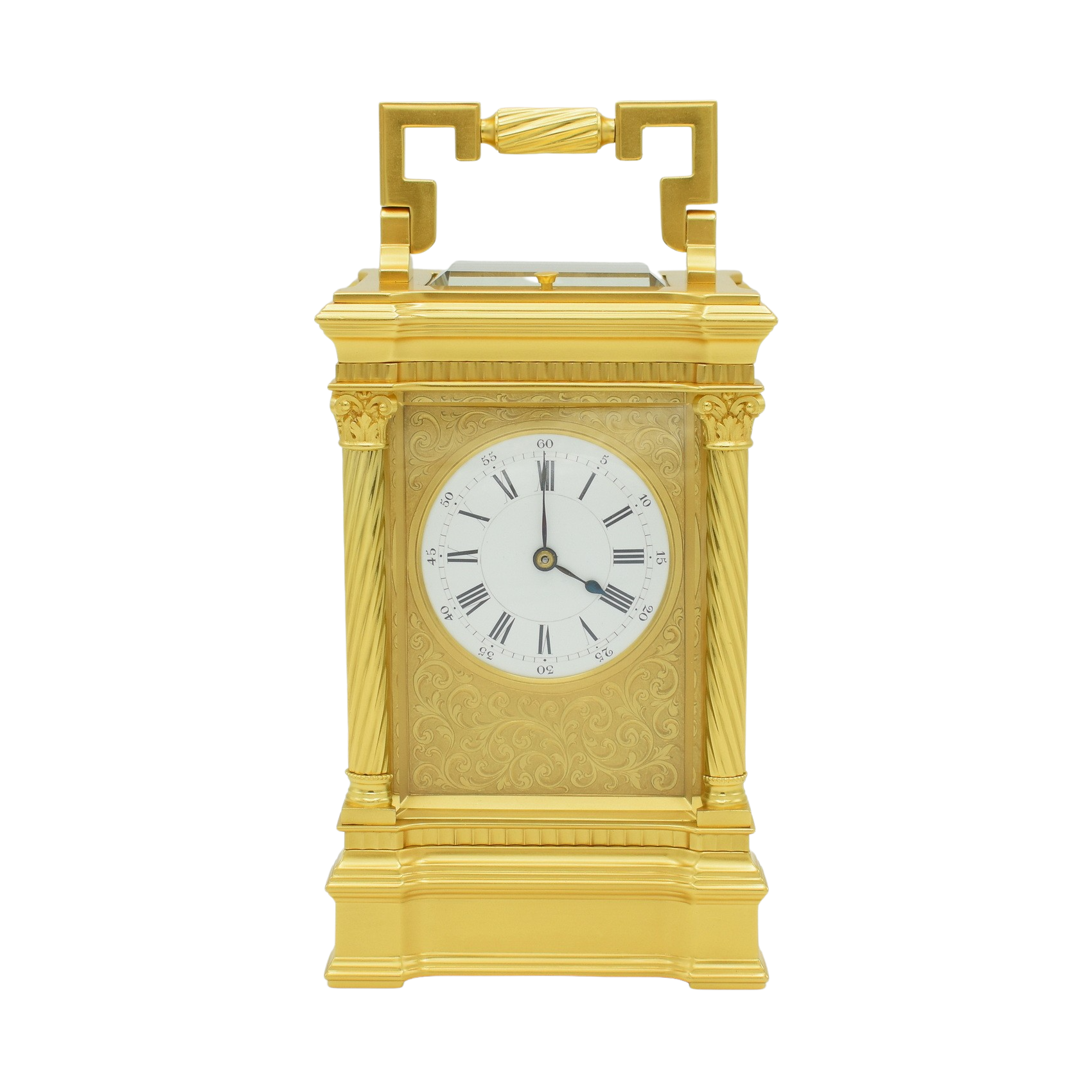 Large ‘Corinithian’ Carriage Clock with Repeat It's About Time